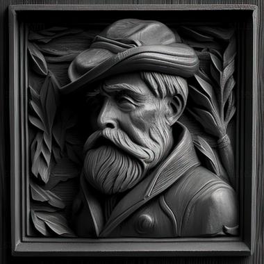 3D model Pierre Auguste Renoir (STL)